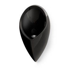 Admiral Mini Waterloos Urinoir Zwart GRP Horizontale Connectie Uridan®