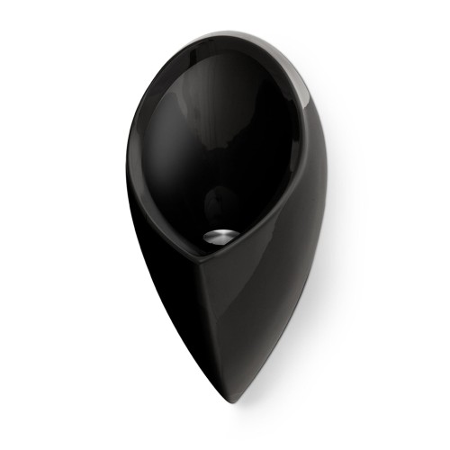 Admiral Mini Waterloos Urinoir Zwart GRP Horizontale Connectie Uridan®