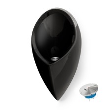 Admiral Waterloos Urinoir Zwart GRP High Tech Cover Horizontale Connectie Uridan®
