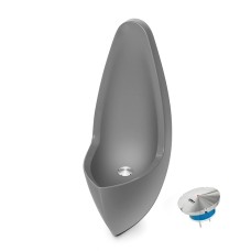 Captain Waterloos Vrouwen Urinoir Unisex Grijs GRP High Tech Verticale Connectie Uridan®