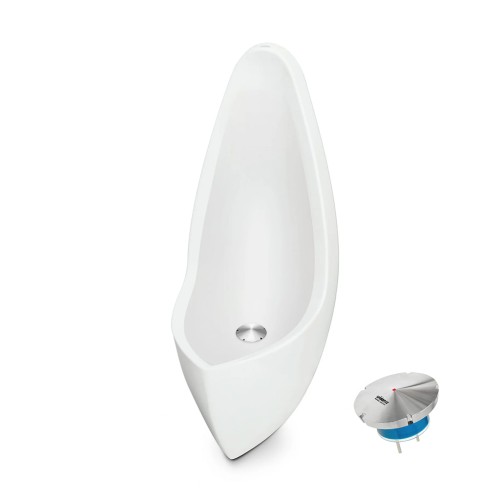 Captain Waterloos Vrouwen Urinoir Unisex Wit GRP High Tech Verticale Connectie Uridan®