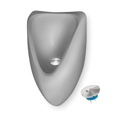 Master Waterloos Urinoir Grijs GRP High Tech Horizontale Connectie Uridan®