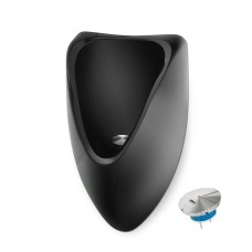 Master Waterloos Urinoir Zwart GRP High Tech Horizontale Connectie Uridan®