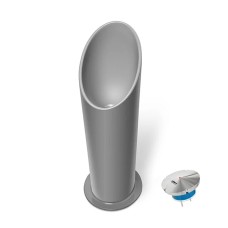 Pylon Zuil Waterloos Urinoir Grijs GRP High Tech Verticale Connectie Uridan®